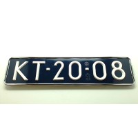 Oldtimer kentekenplaathouder verchroomd