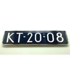 Oldtimer kentekenplaathouder verchroomd