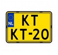 Kentekenplaathouder Motor zonder tekstrand