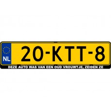 DEZE AUTO WAS VAN EEN OUD VROUWTJE, ZEIDEN ZE