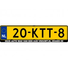 DEZE AUTO WAS VAN EEN OUD VROUWTJE, ZEIDEN ZE