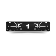 Kentekenplaathouder MONO Black (set)